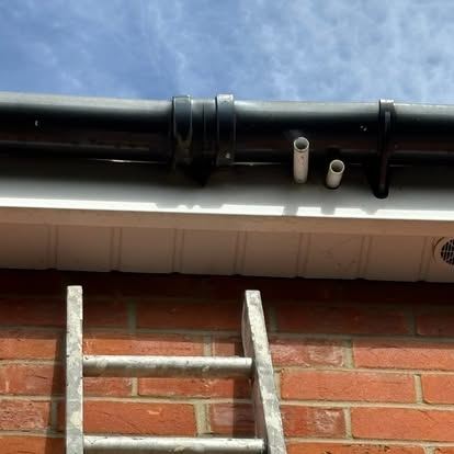 Gutter downpipe cleared and checked at a property in Seaham