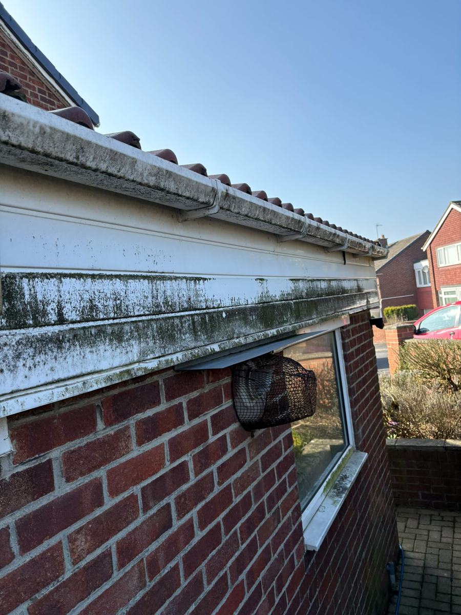 Soffit & UPVC Cleaning before cleaning